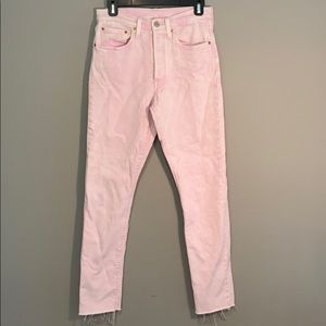 • Pink Levi Jeans •